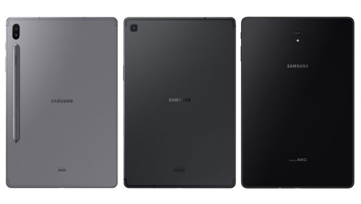 Samsung Galaxy Tab S6 vs S5e vs S4 Back Comparison Photo