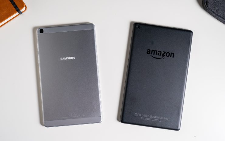 Samsung Galaxy Tab A 8.0 vs Amazon Fire HD 8 design
