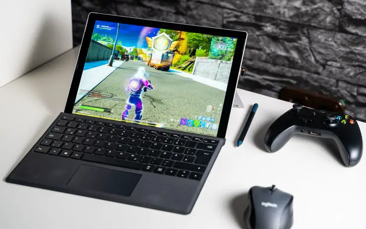 Microsoft Surface Pro 7 with Fortnite