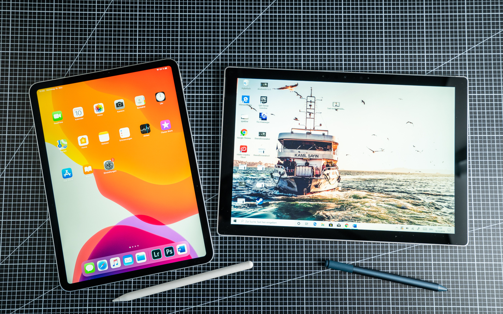 iPad Pro vs Surface Pro 7 comparison