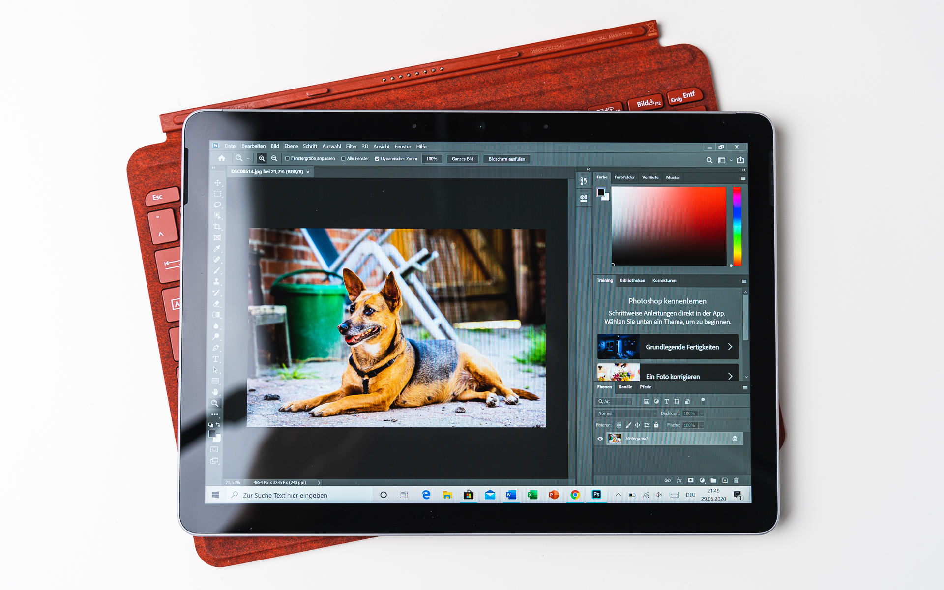 Microsoft Surface Go 2 with Photoshop