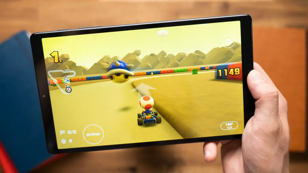 Samsung Galaxy Tab A7 Lite Super Mario Kart