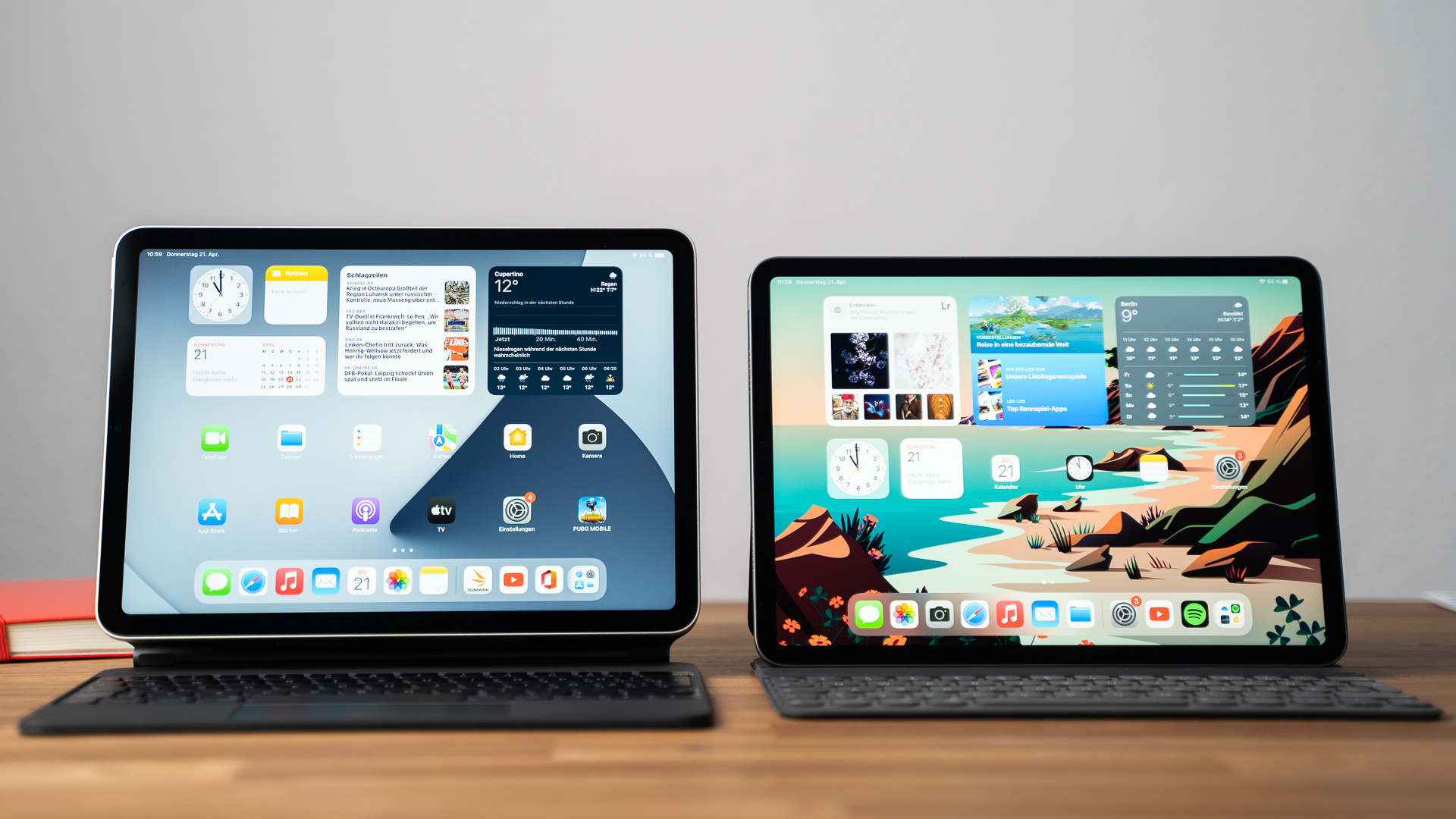 Apple iPad Air 5 and iPad Pro keyboards