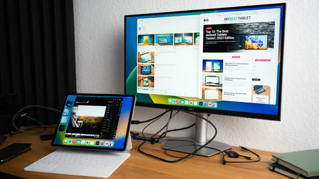 Apple iPad Pro M2 with 4K monitor