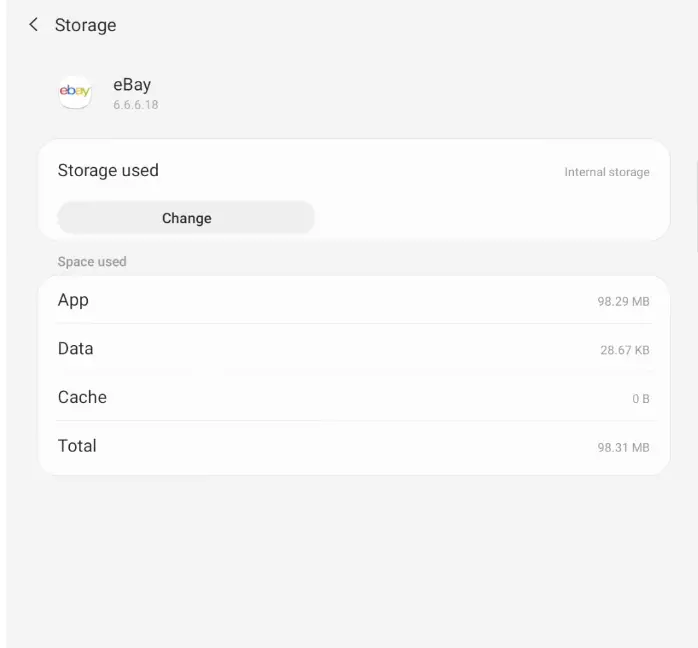change storage on Android tablet
