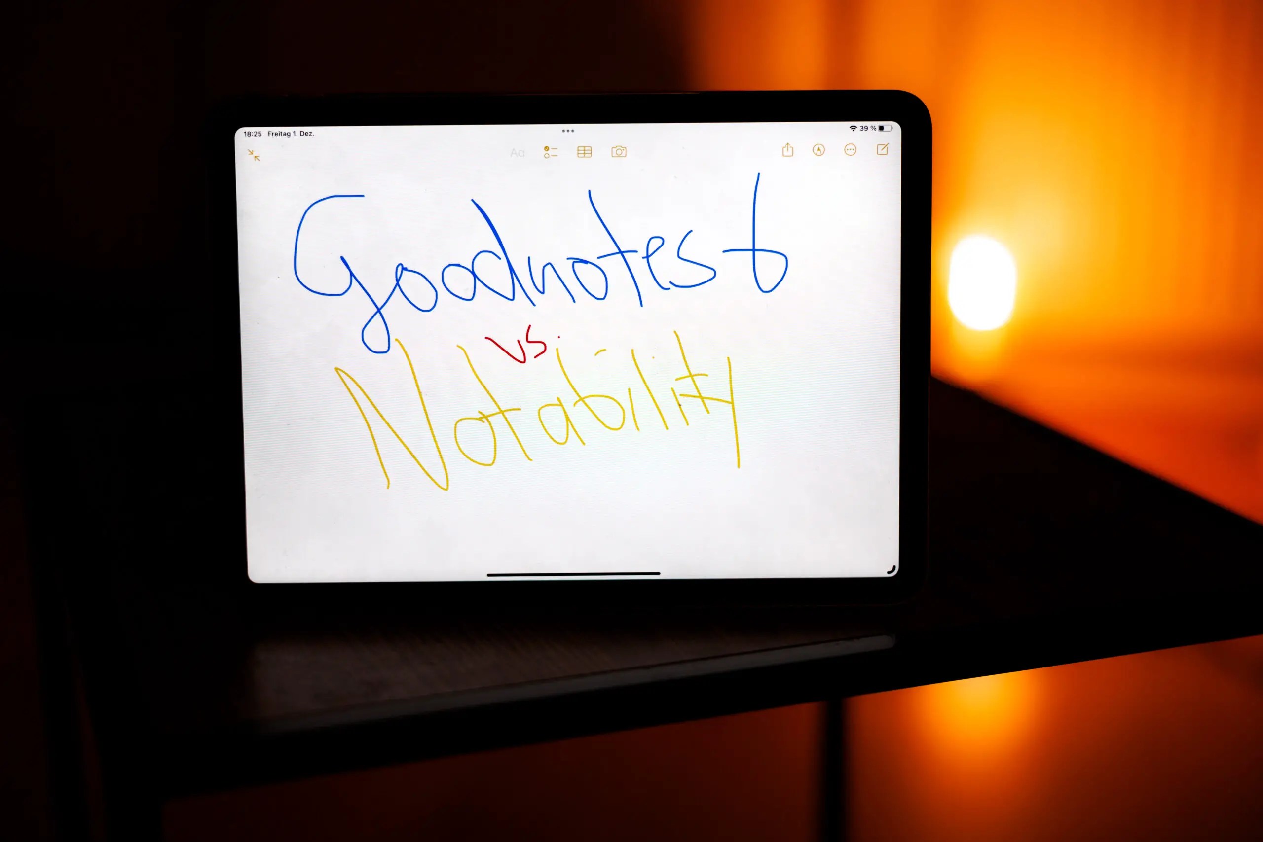 Goodnotes 6 vs Notability